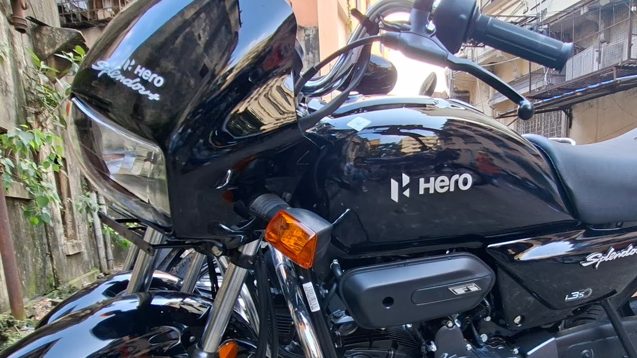 ya hai Black Hero Splendor plus Black colour  OBD-2B Full details Features | New update mileage ||