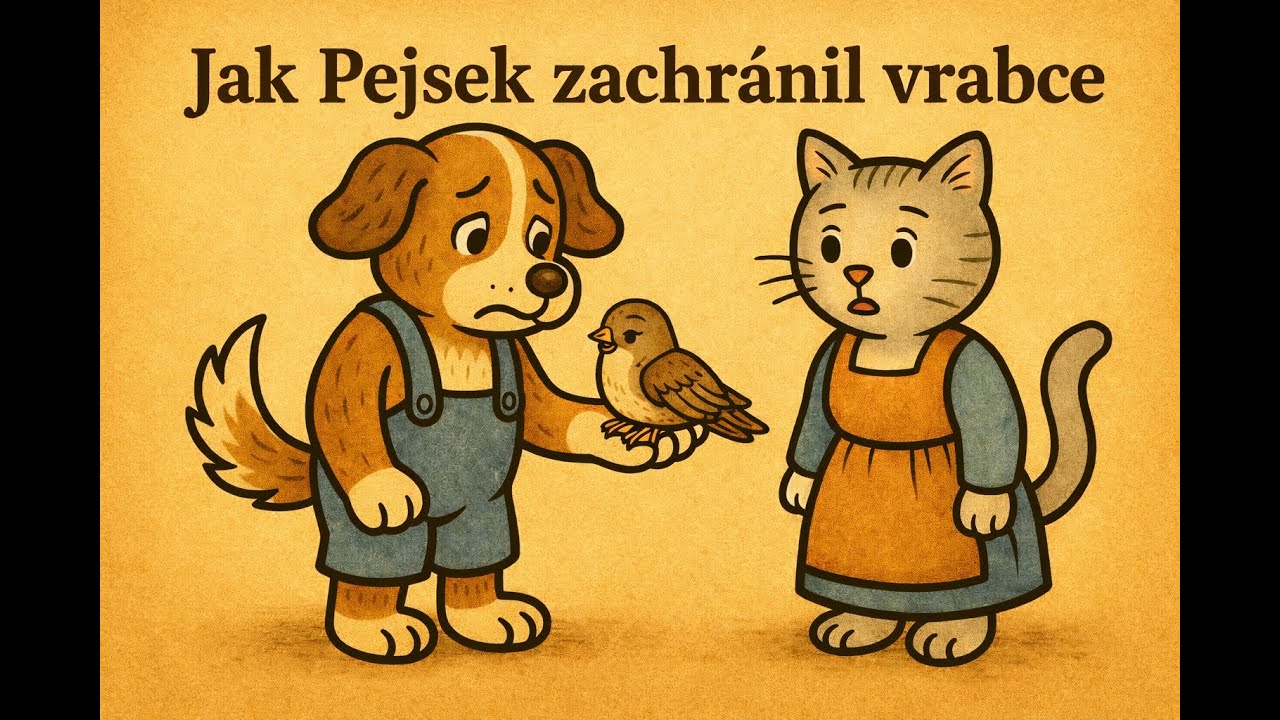 Jak Pejsek zachránil vrabce – pohádka na dobrou noc