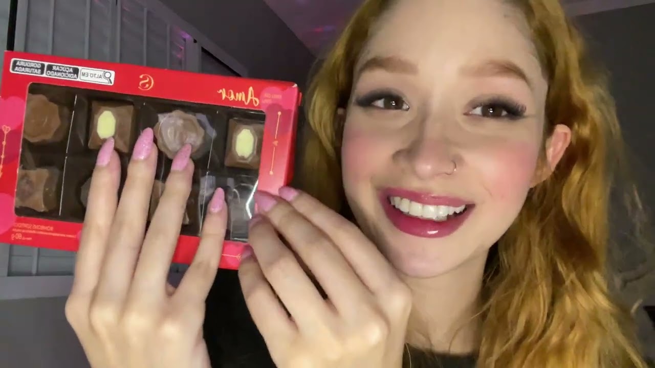 ASMR viciante: Tapping nas embalagens + mordidas que derretem 🍫😌