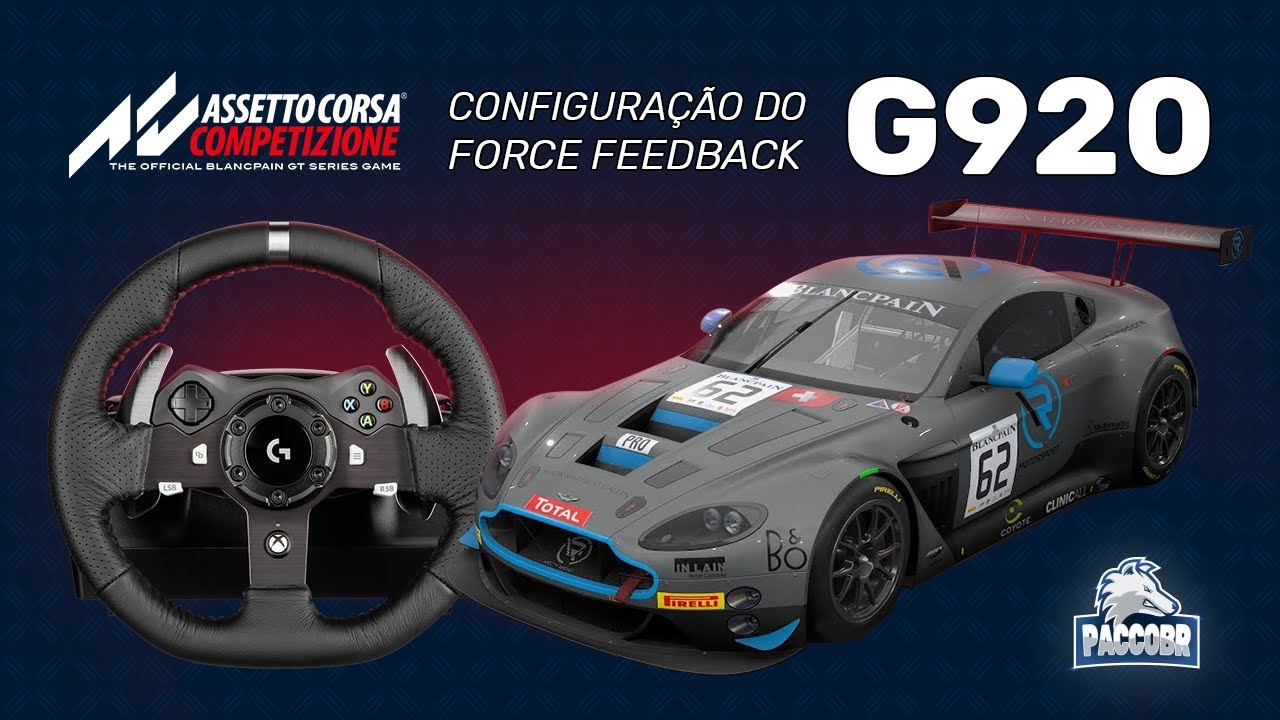 Assetto Corsa Competizione - Configurações do Force Feedback para G920/G29