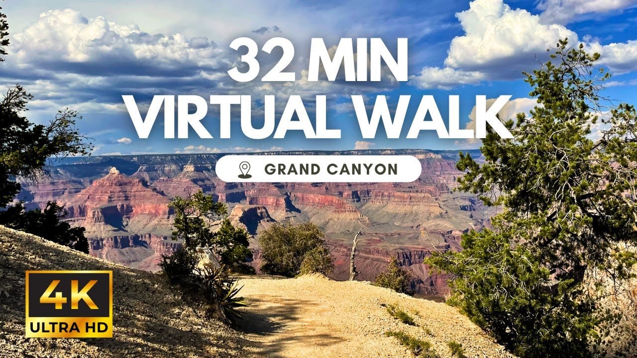 [4K] Grand Canyon Virtual Walk | Treadmill Entertainment