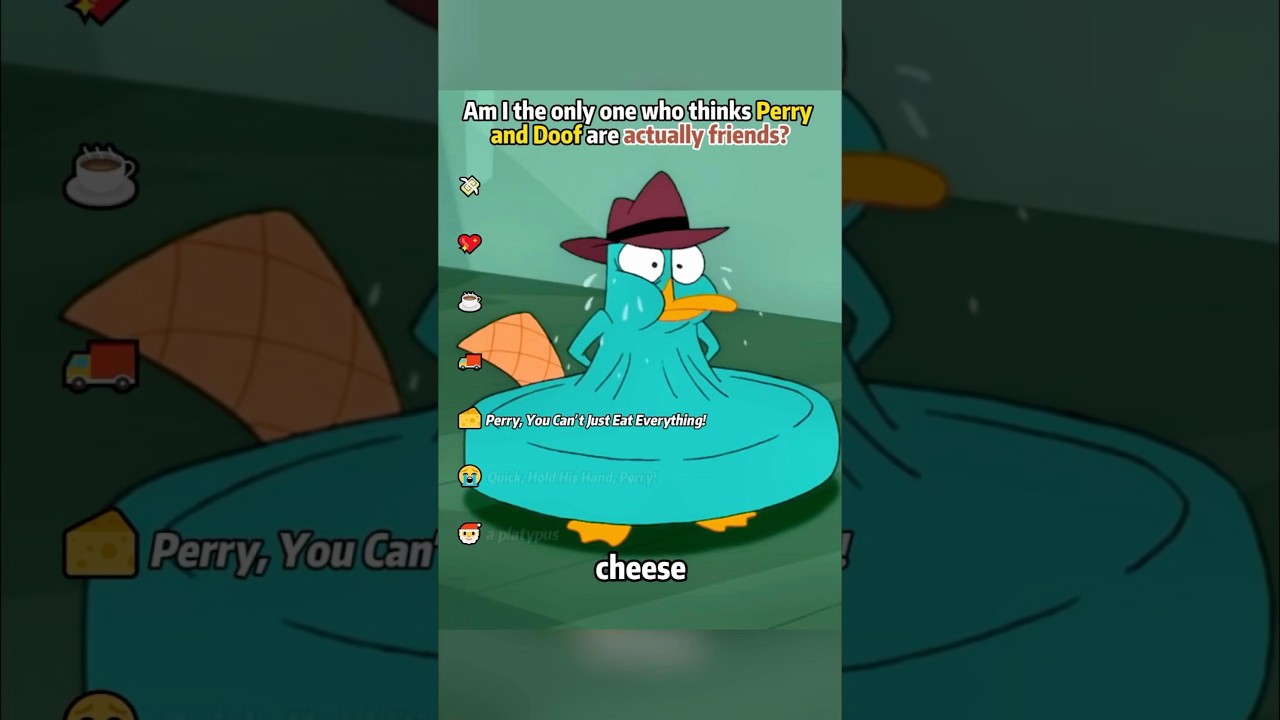 Am I the only one who thinks Perry and Doof are actually friends🤔#phineasandferb#perrytheplatypus