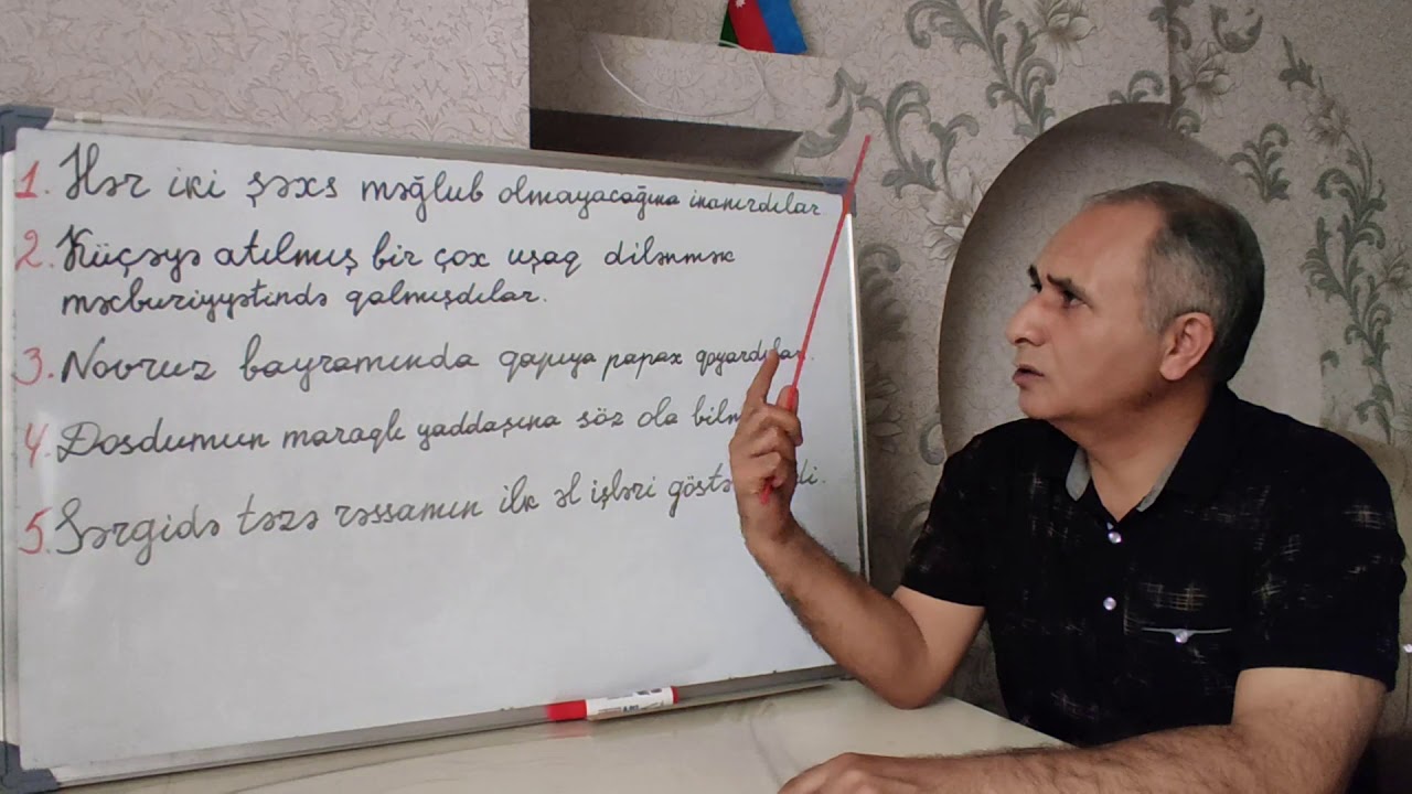 Dərs 21. Hansı cümlədə ədəbi dilin bir norması iki yerdə pozulub?
