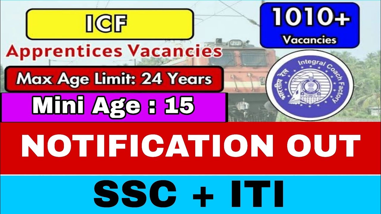 ICF Apprentices Recruitment 2025 -1010 Posts #jobsearch #jobs #trending #viral 