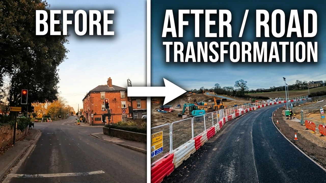 Leiston to Eastbridge via new Sizewell C road layout