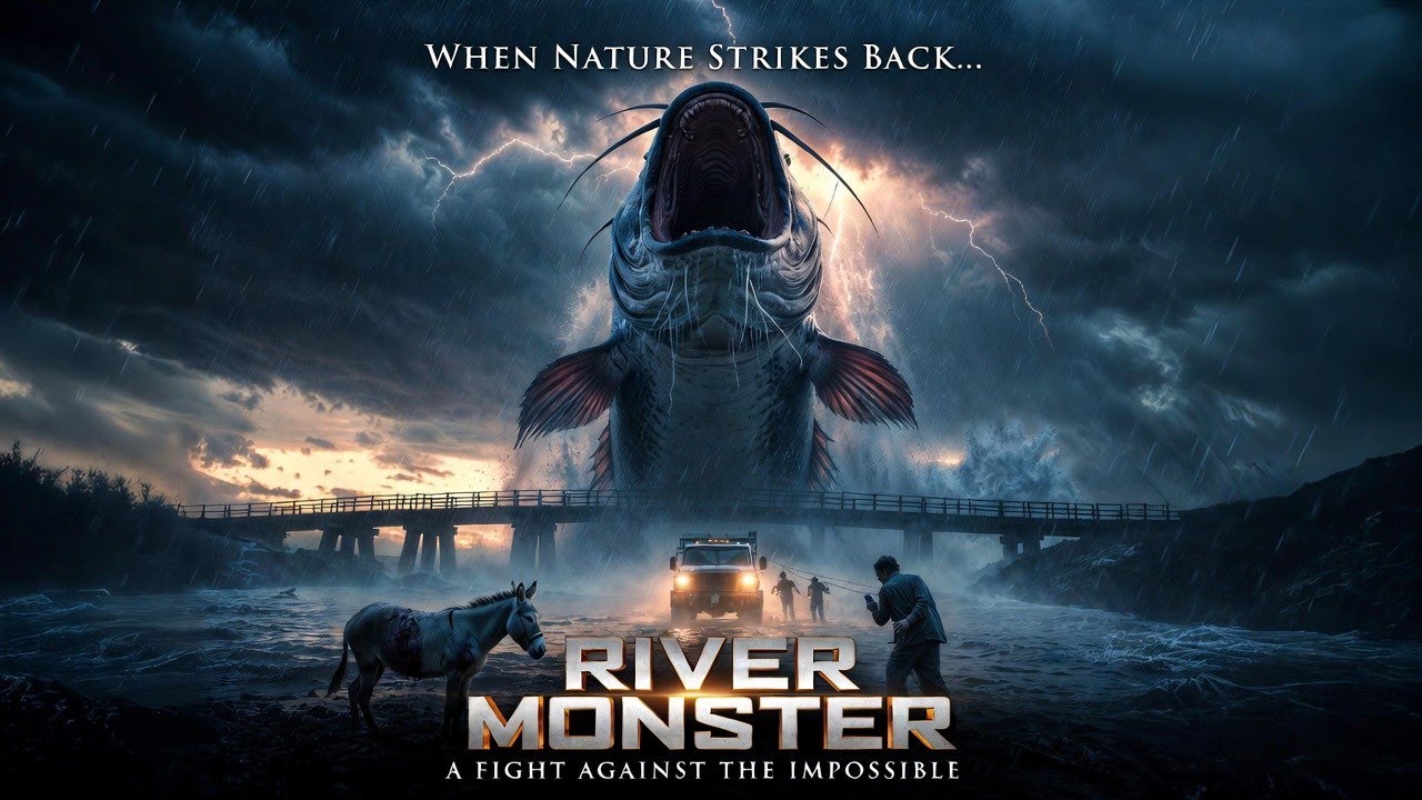 RIVER MONSTER: Giant Catfish Attacks Donkey | Shocking Rescue Caught on Camera#rivermonter #wildlife