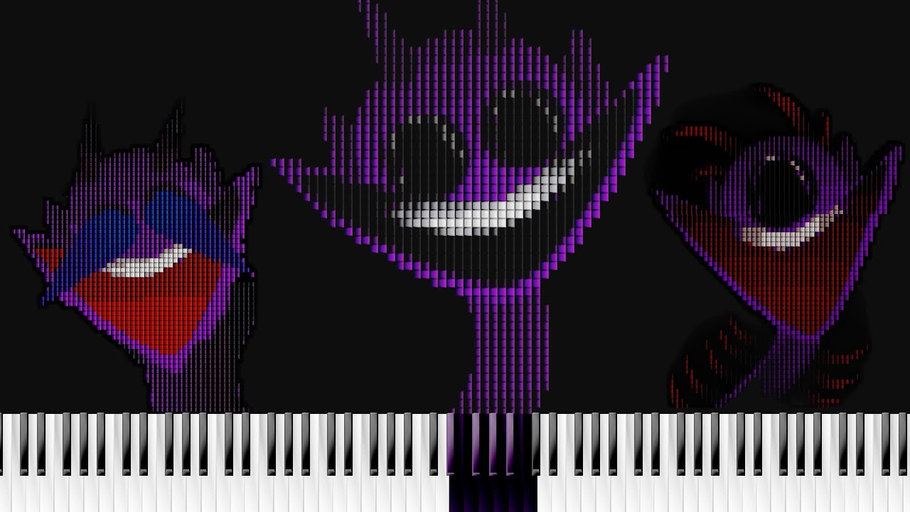 👉 I Drew Sprunki Durple with Piano Notes! | Stages 1–10 MIDI Animation 🎹 #piano #pianomusic