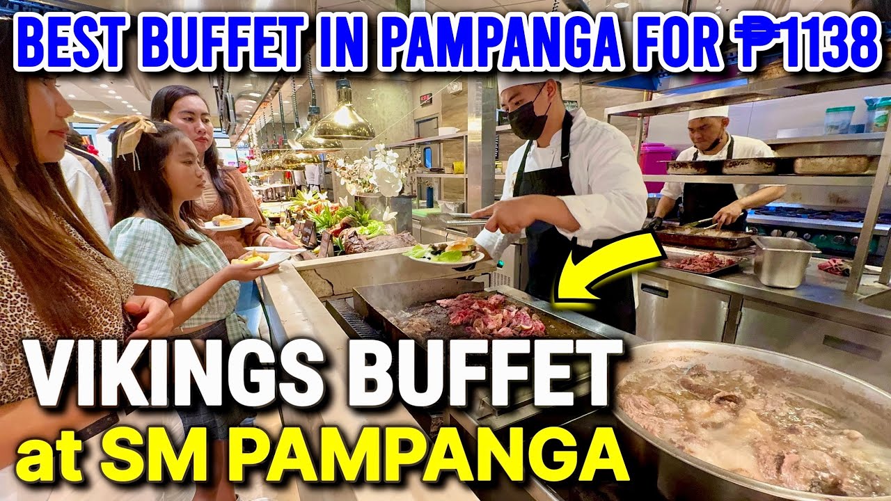 BEST Buffet in PAMPANGA? 🇵🇭 Philippines Food Tour Inside VIKINGS LUXURY BUFFET, SM City Pampanga