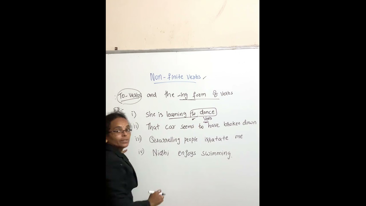 Non-finite verbs తెలుగులో