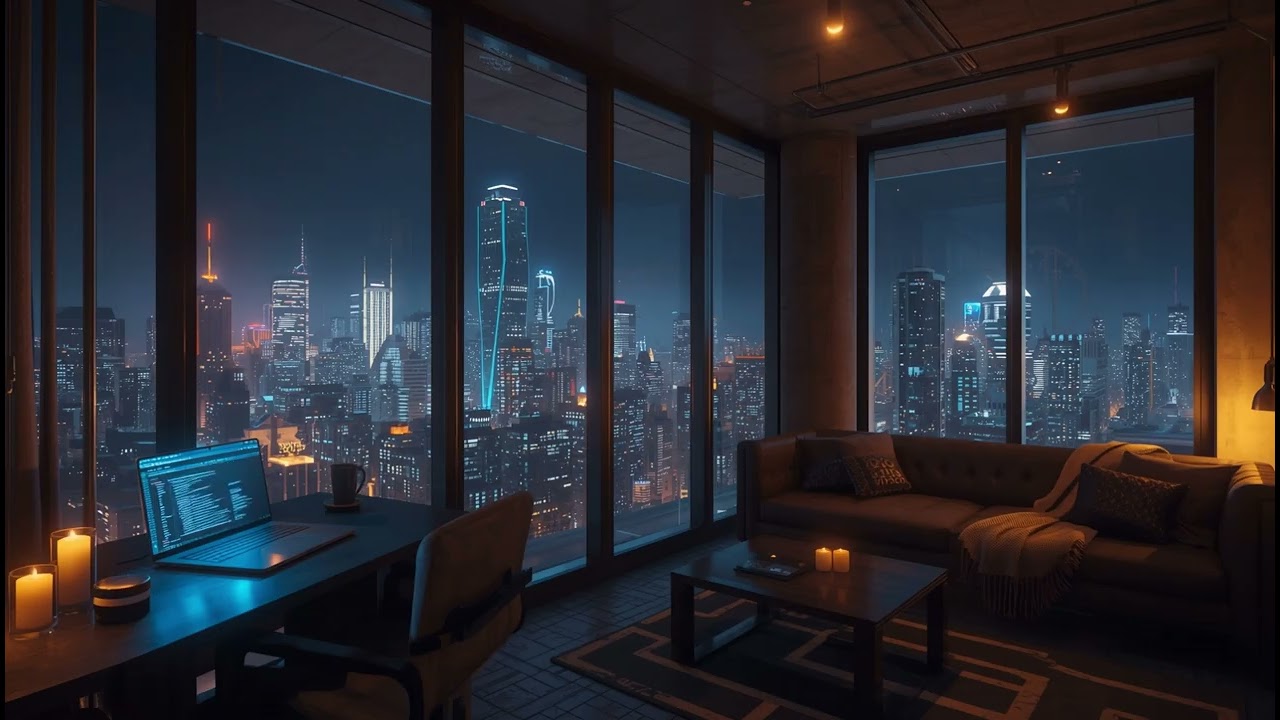 Rainy Focus Music – Calm Ambient Beats & Rain Sounds for Deep Study and Work