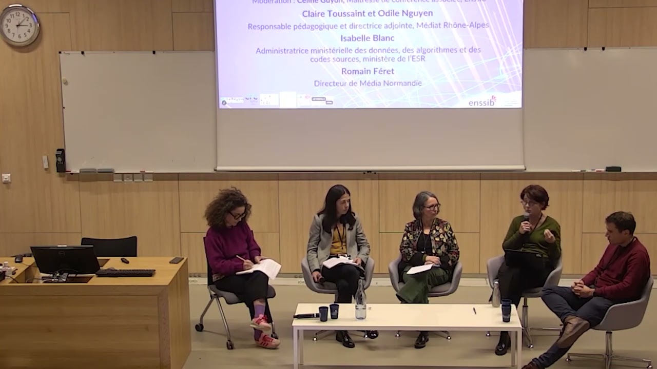 Table Ronde 7 : Métiers et activités liés aux données de la recherche : qui travaille avec qui ?