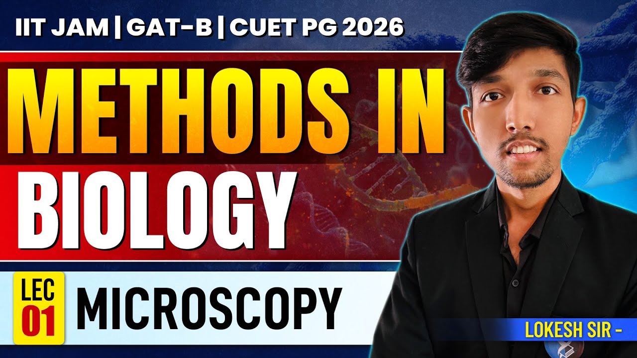 Microscopy IIT JAM Biotechnology, GAT B & CUET PG 2026 | Methods in Biology | Lecture 1 | IFAS