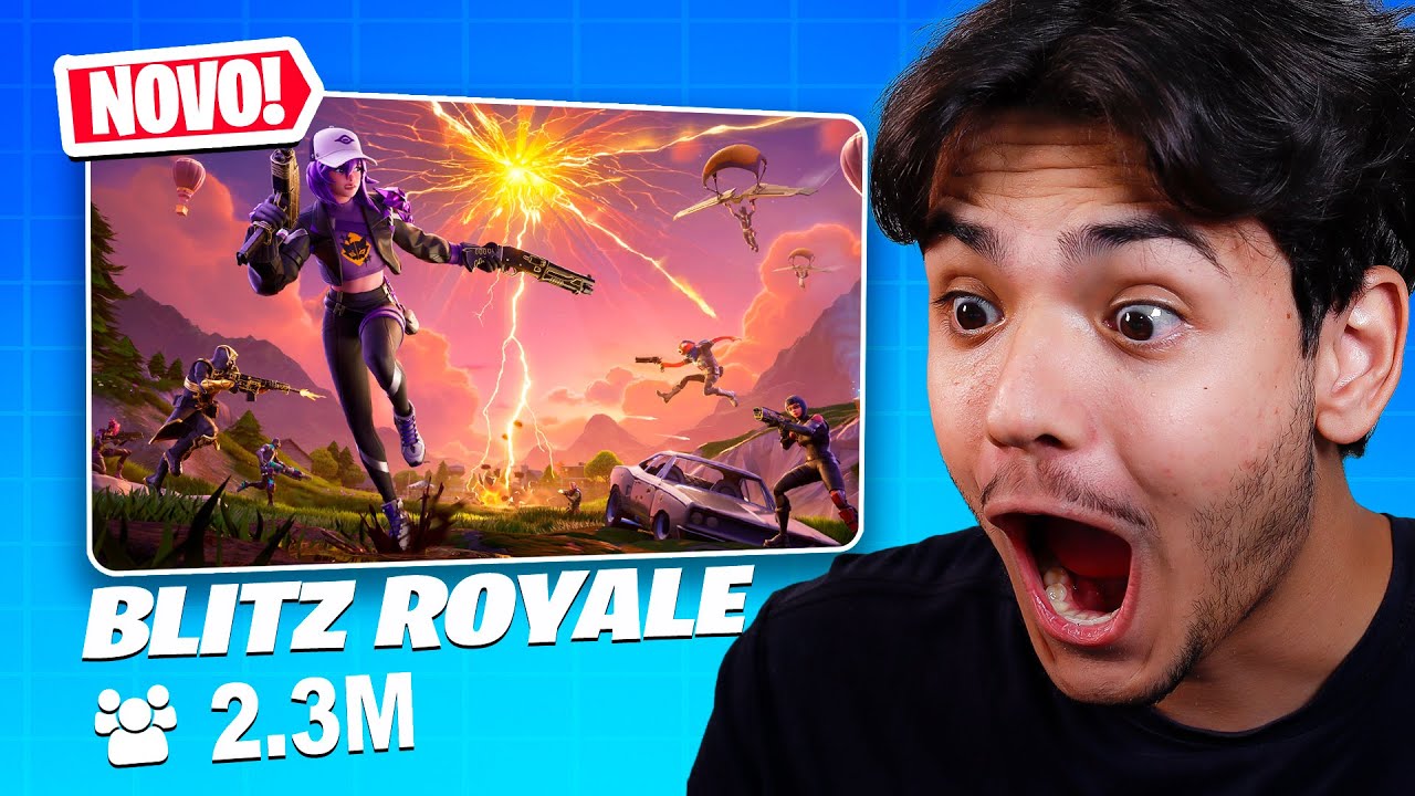 JOGUEI O NOVO MODO DO FORTNITE! (BLITZ ROYALE)
