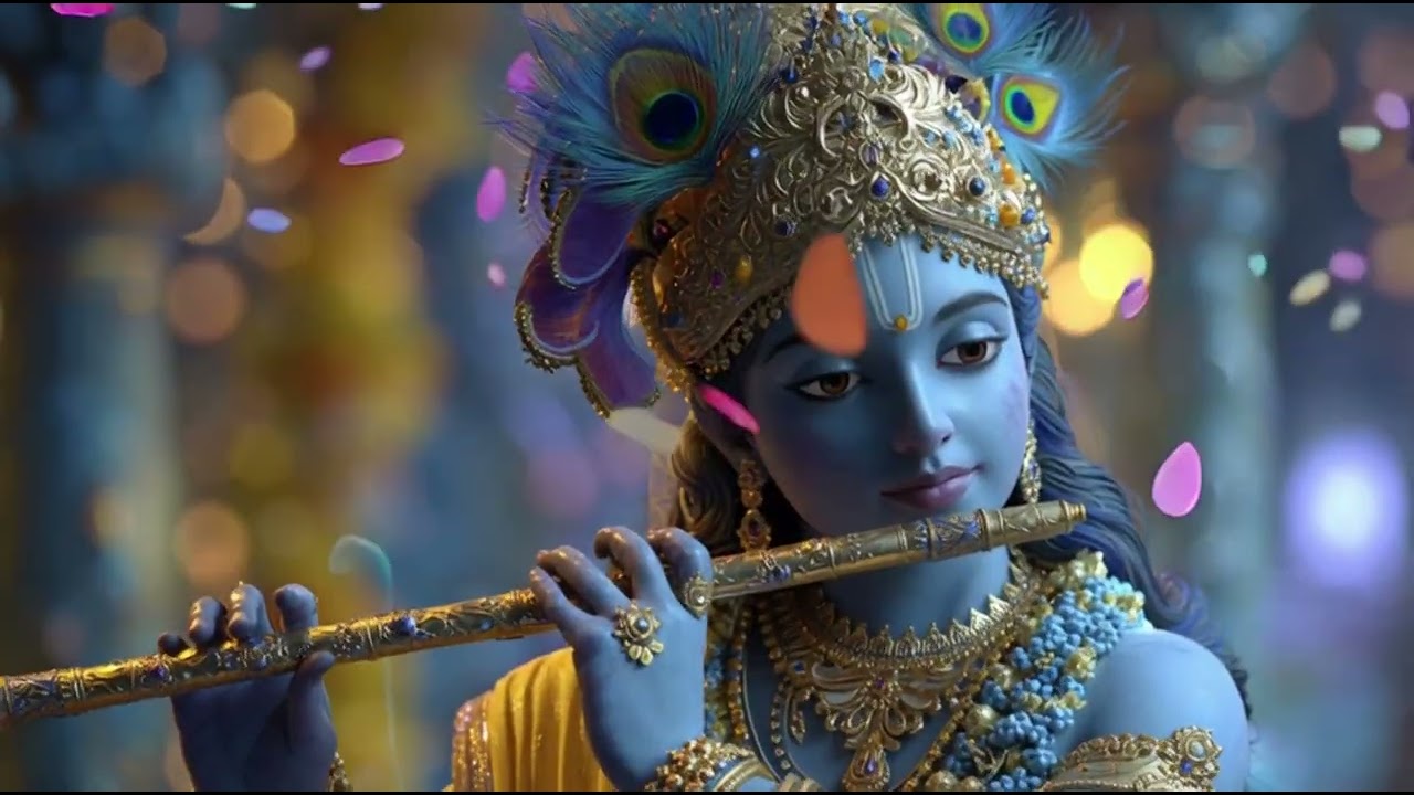 Divine Krishna Flute | Hare Krishna Mantra for Spiritual Awakening
