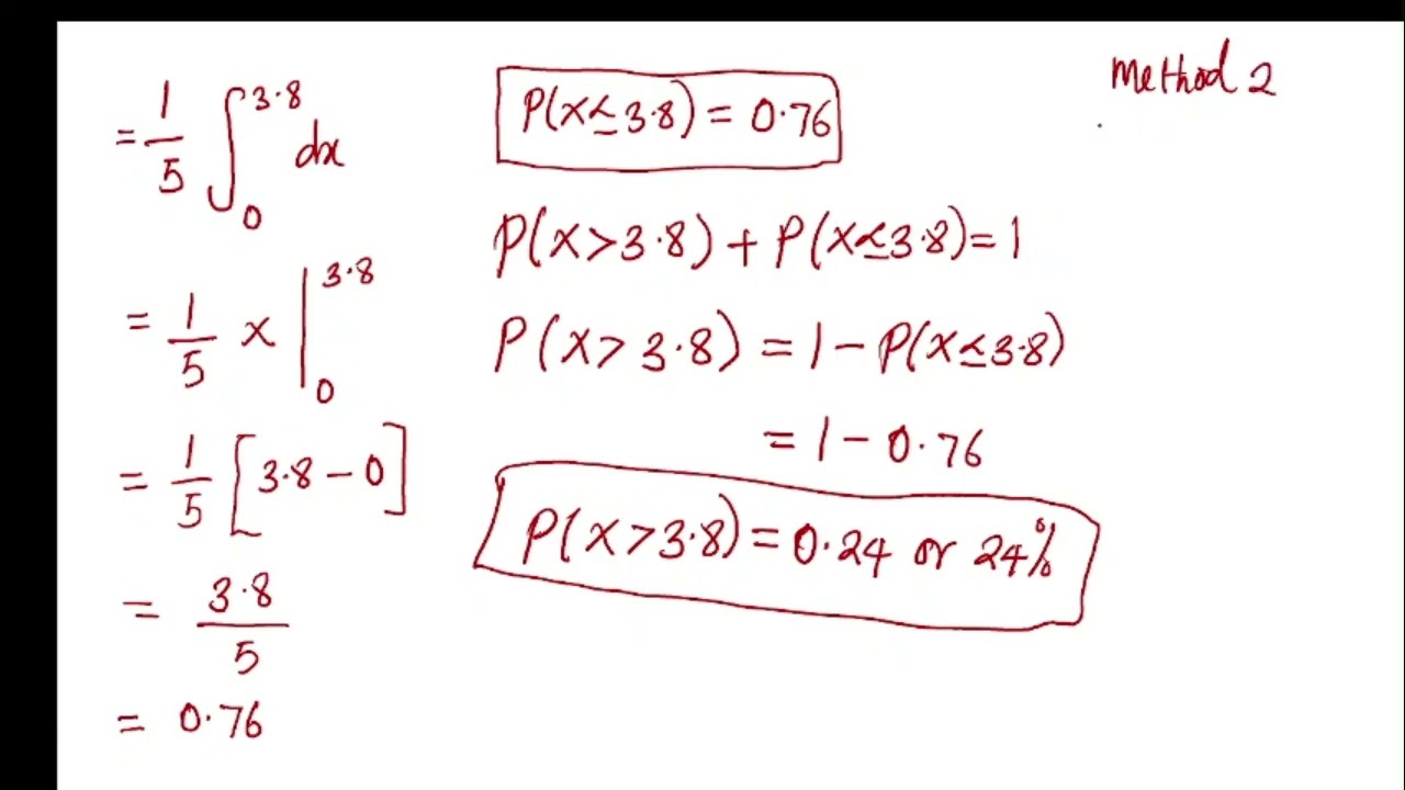 Exam question probability and statistics 
