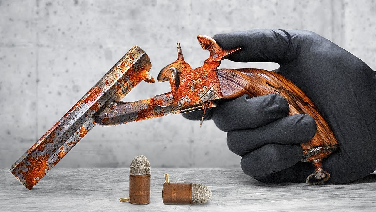 Двуствольный boxlock | Реставрация старого пистоля