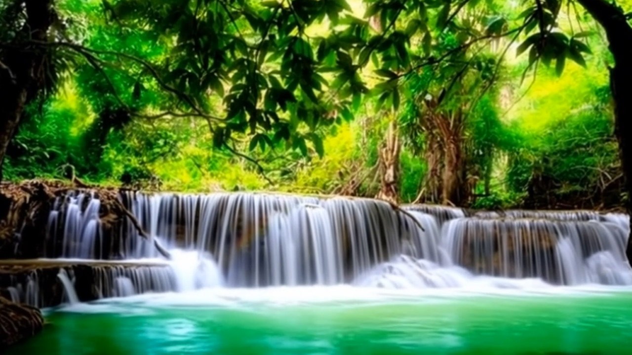 Waterfall Therapy | Calming Nature Ambience for Stress Reduction