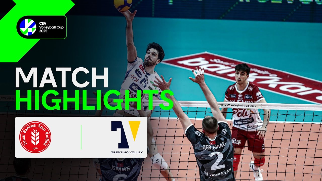 Highlights | Ziraat Bank ANKARA vs. TRENTINO Itas | CEV Volleyball Cup 2025 | Semi Finals