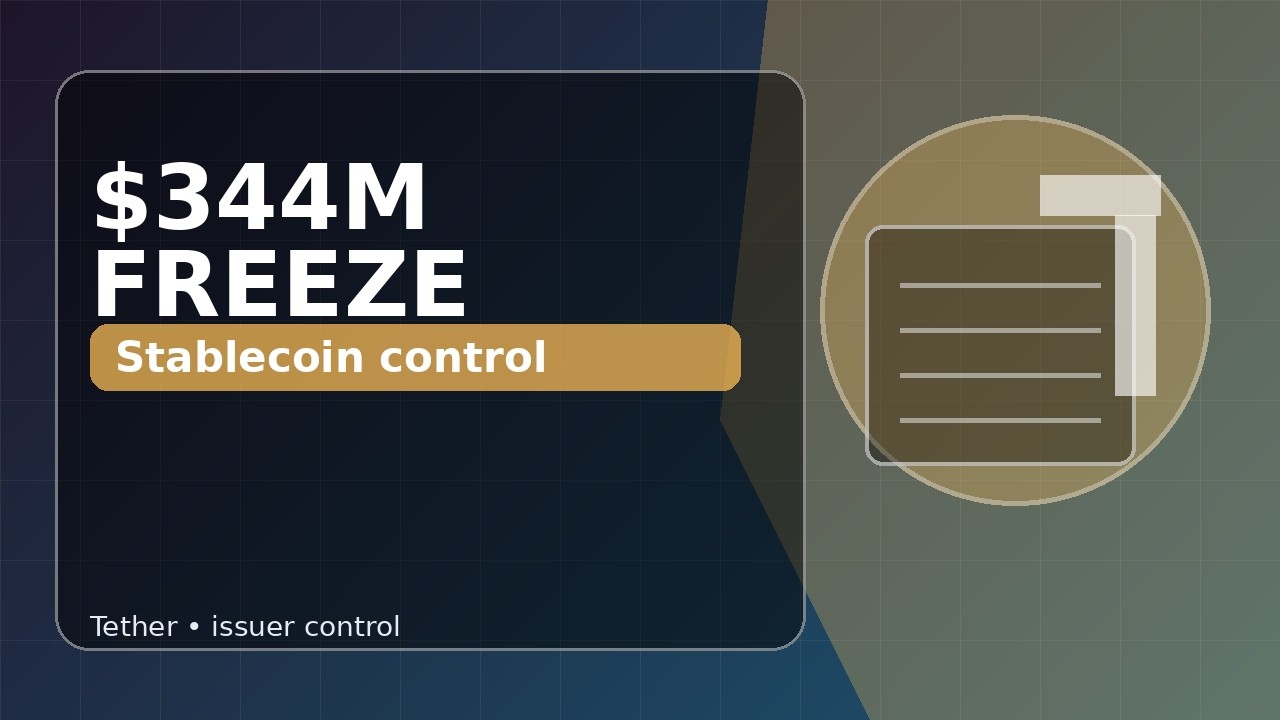 Tether 344M Iran: stablecoin freeze exposes the control tradeoff | Tether 344M Iran