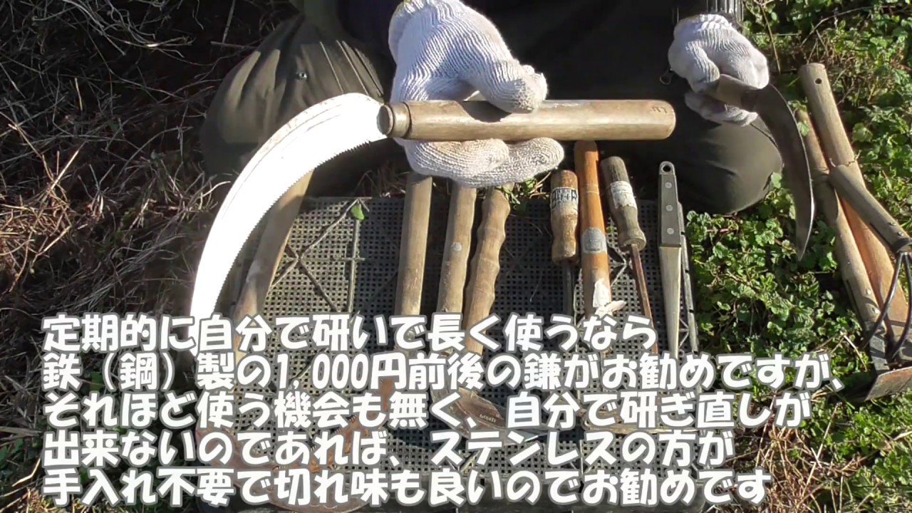 【鎌の話①】鎌の種類と初心者にお勧めの鎌について:2018年12月19日