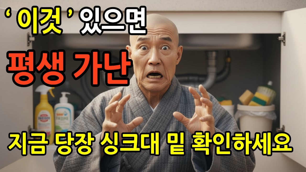 지금 당장 싱크대 밑을 확인하세요! 이곳에 '이것' 두면 평생 가난뱅이 못 면합니다