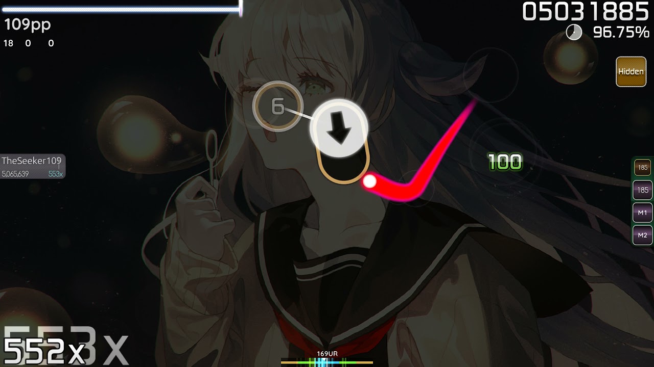 osu! | Lime - 8bit Voyager [Insane] 96.63% FC (+HD) | Top 41 Score