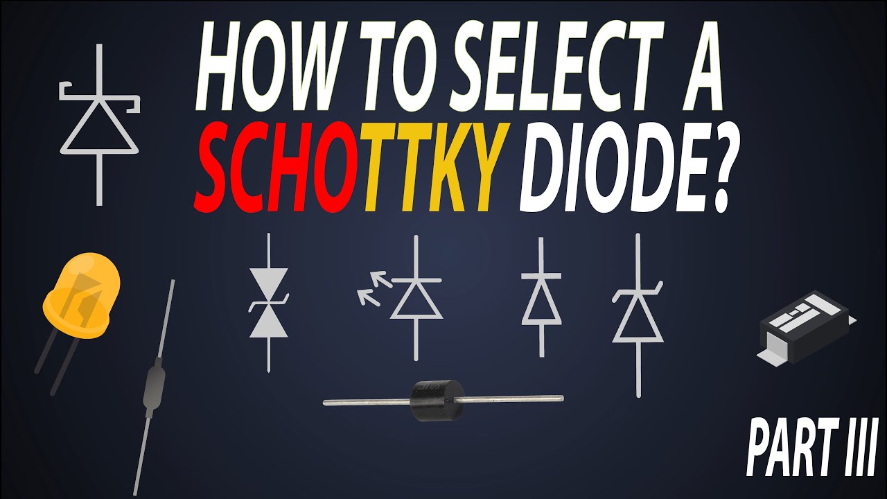 How to Select a Schottky Diode? | Schottky Diode Selection | What is Charge storage?