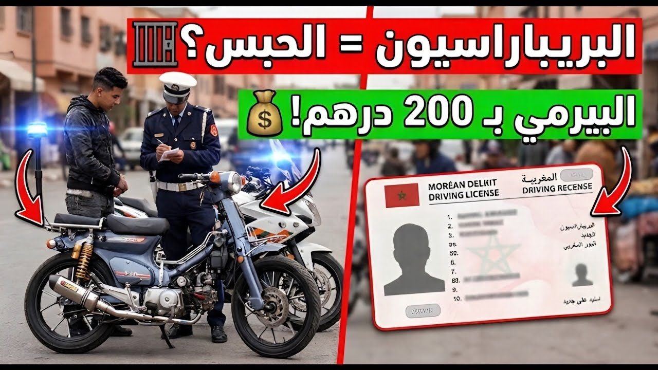 رد بالك  قوانين صارمة للدراجات النارية 2026 حقيقة رخصة السياقة بـ 200 درهم نهاية البريبا راسيون