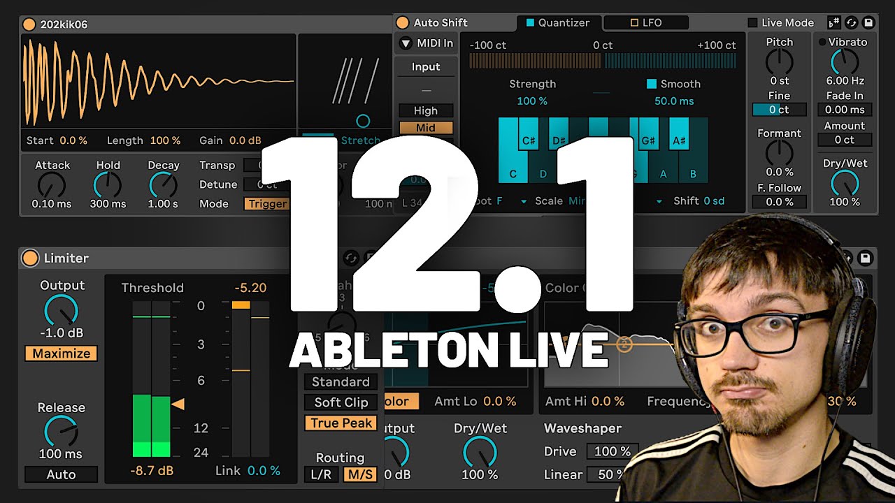 Ableton Live 12.1 Beta Update - Drum Sampler, Auto Shift and more... 💎