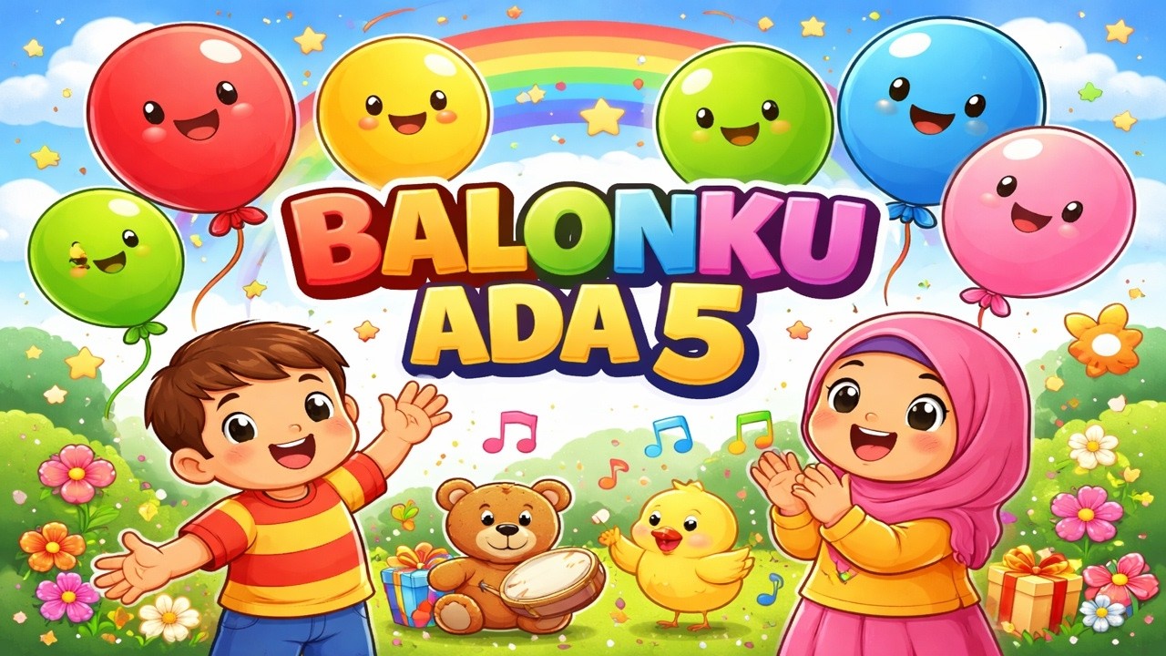 LAGU ANAK - ❤️ BALONKU ADA LIMA