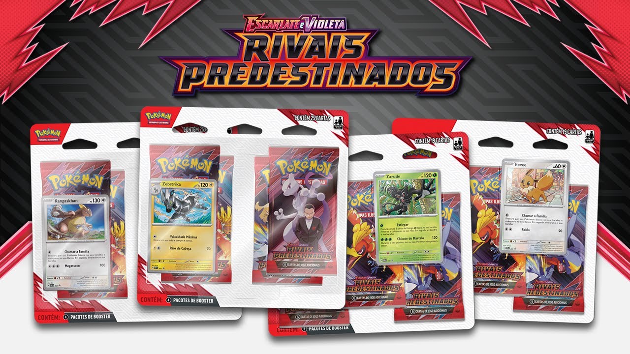 Unboxing Rivais Predestinados Pacote Triplo e Pacote Quádruplo com Cartas Pokémon EXCLUSIVAS!