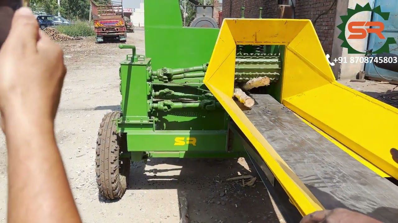 Wood Tractor Chipper Machine | Wood Mobile Chipper Machine in India | Wood Shredder Machine |Crusher