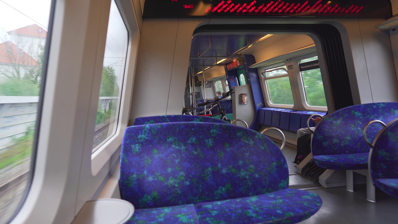 Denmark, train ride from Brøndby Strand to Copenhagen Central Station