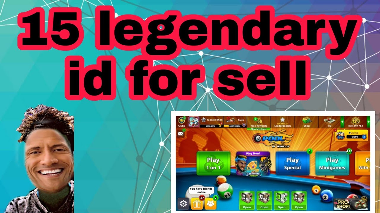 15 legendary cue ID for sell 800m coin free #8ballpool #legendary
