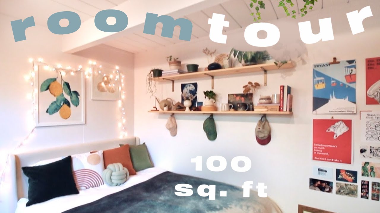 my cozy, art-filled, *indie* bedroom tour.