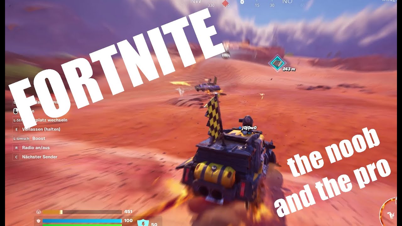 Fortnite - the noob and the pro :D
