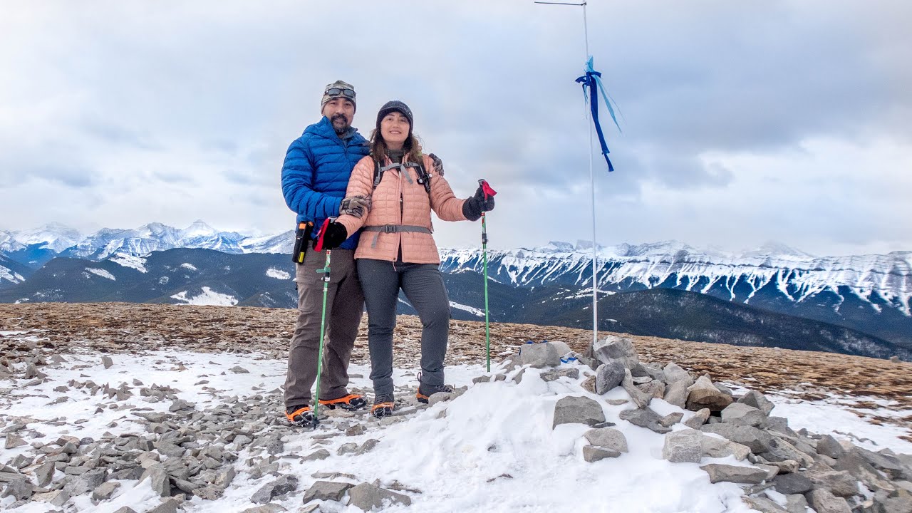 Prairie Mountain Winter Hike Alberta Canada