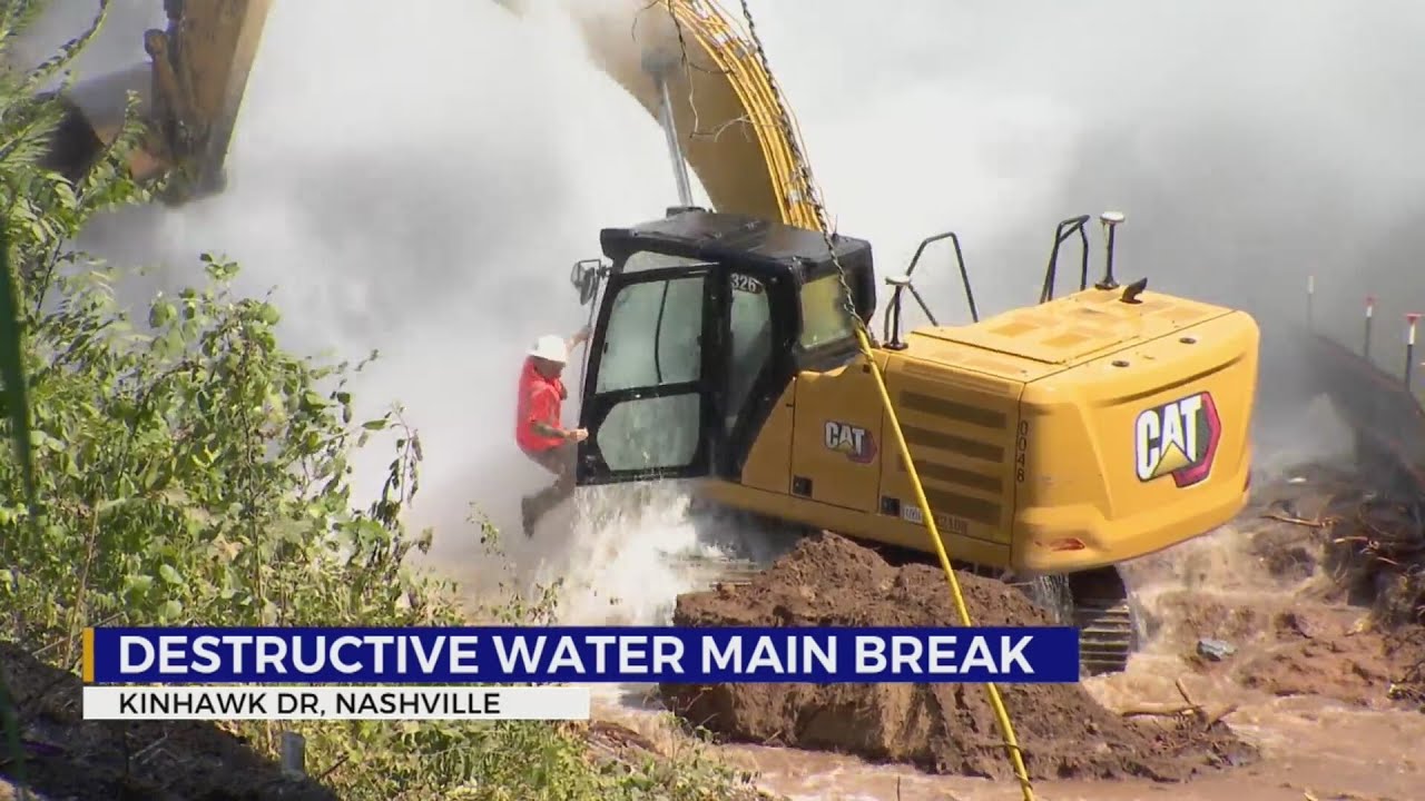 Neighbors react to ‘massive’ water main break in South Nashville