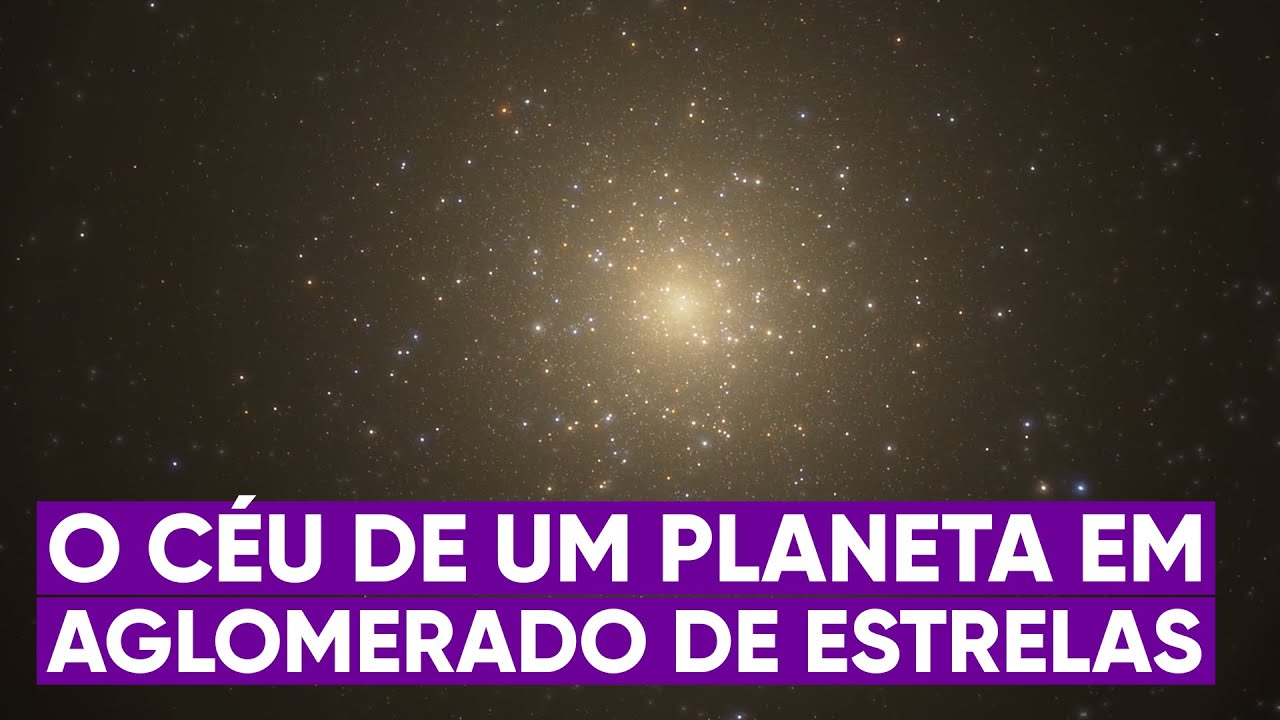 Como &eacute; o c&eacute;u de um planeta em um aglomerado de estrelas?