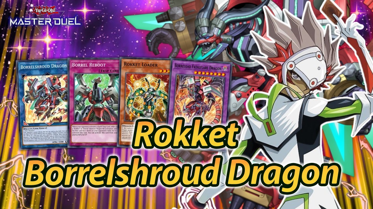 Rokket Dragon Link Deck Master Duel | Borrelshroud Dragon Link Summon Combo Ranked Gameplay