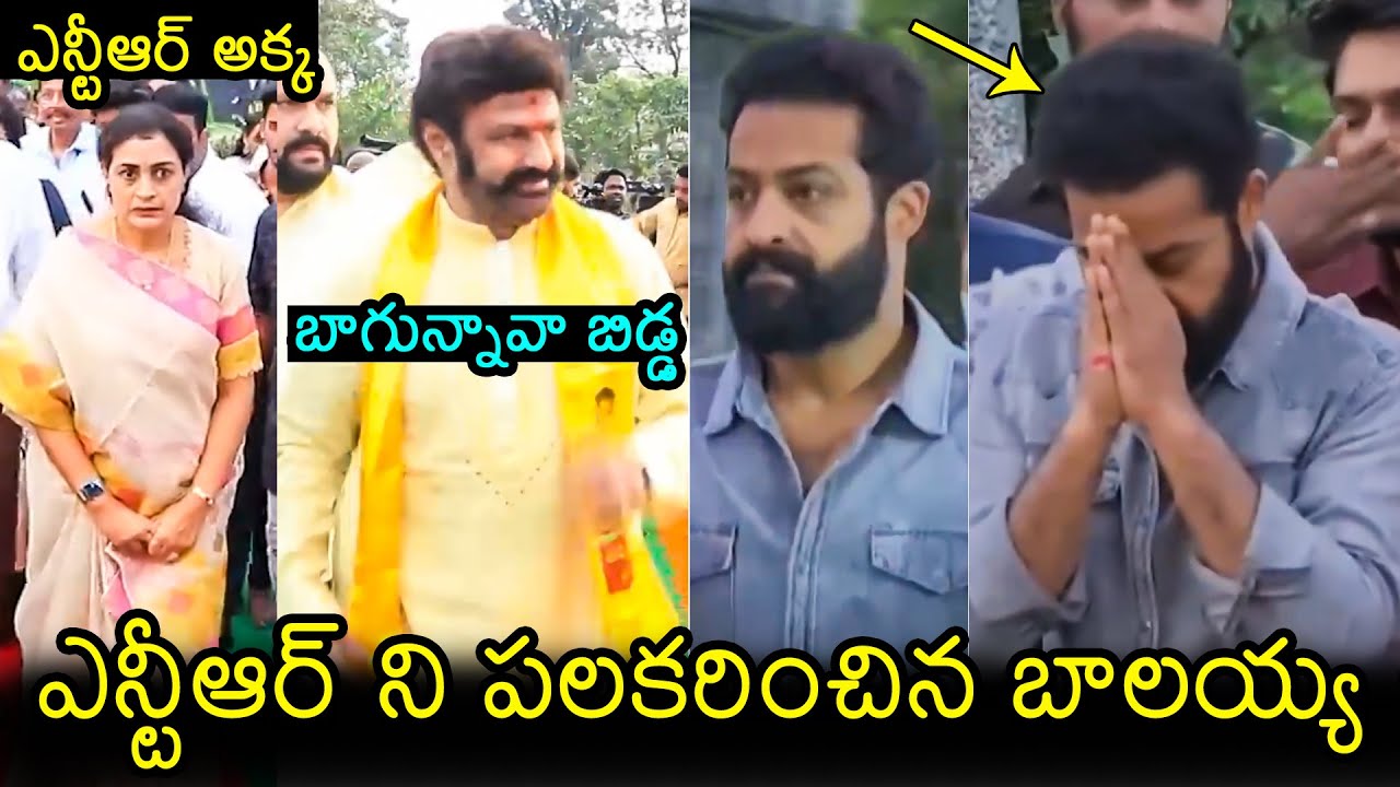 బాగున్నావా బిడ్డ😍: Balakrishna Meets Jr Ntr At Sr NTR GHAT | Suhasini | Filmylooks
