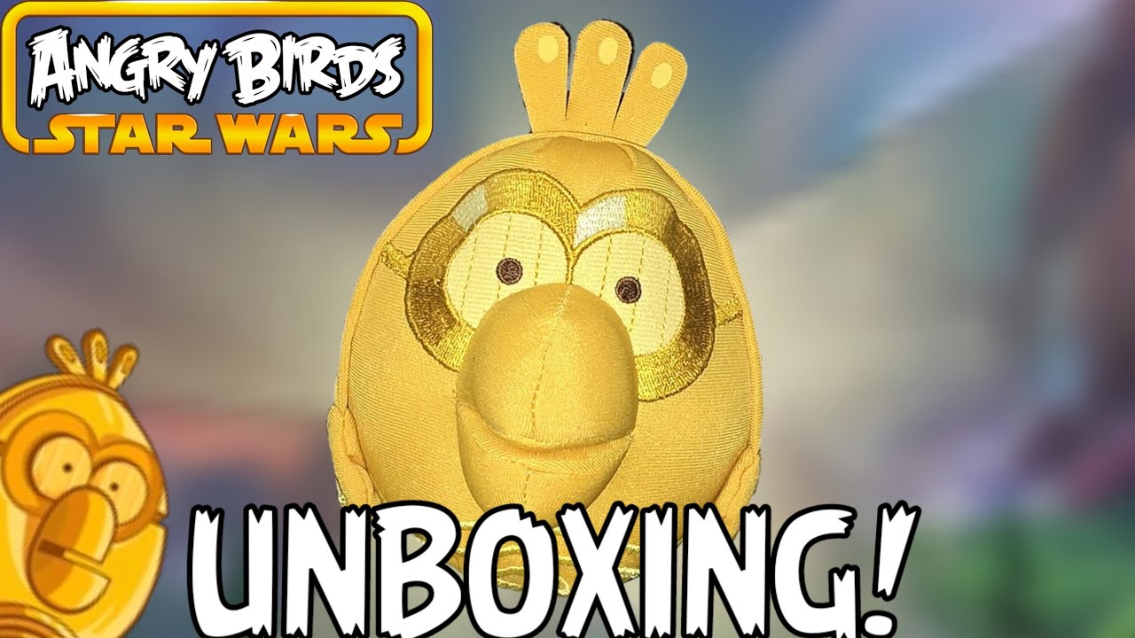 Angry Birds Star Wars C-3PYOLK 5in Plush UNBOXING!