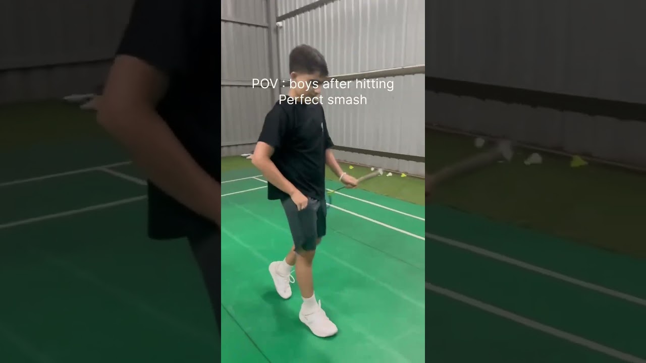 Pov boys after hitting perfect smash #music #remix #hiphop #smash #badminton #power er