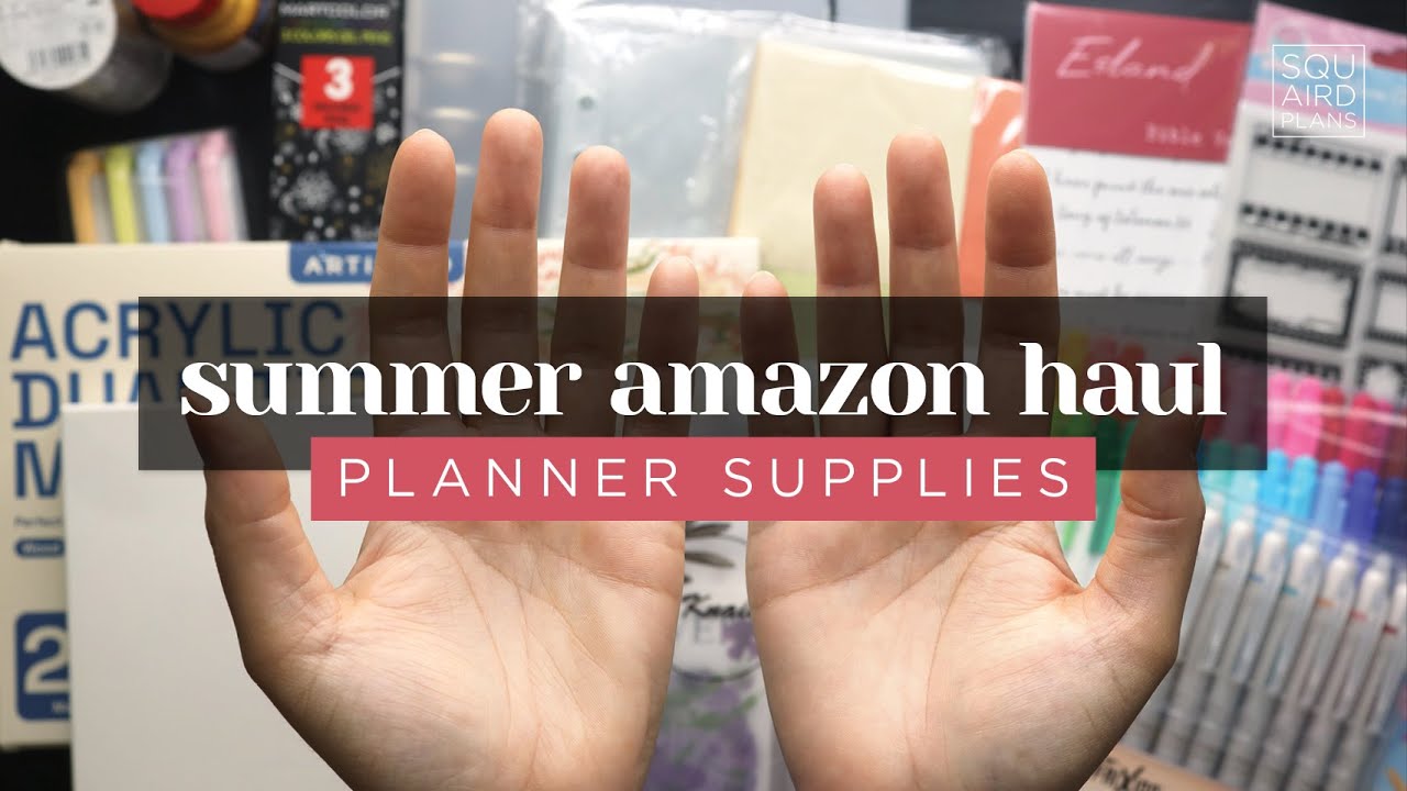 MY SUMMER AMAZON HAUL! 2025 Planner Stationery Unboxing (UNSPONSORED)