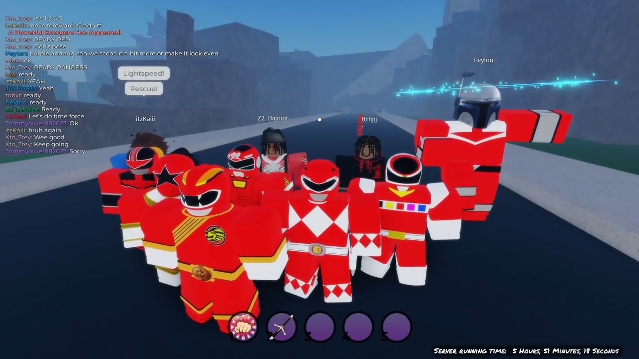Roblox: All red power ranger morph