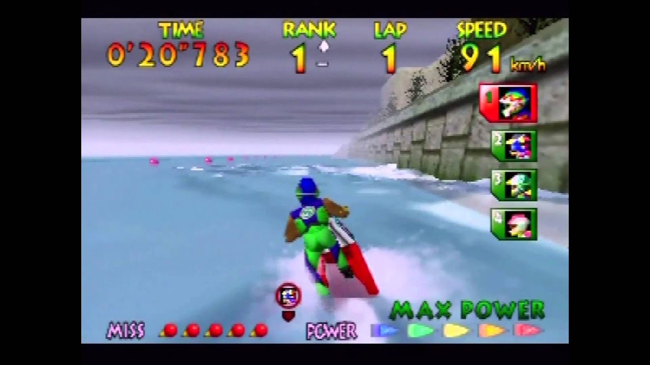 Wave Race 64 - Expert Championship (Actual N64 Capture)