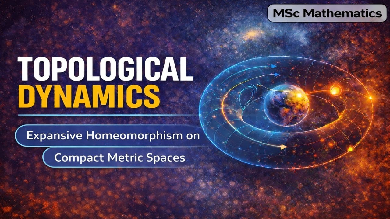 Topological Dynamics| Lecture:4 Expansive homeomorphism on compact metric spaces. 
