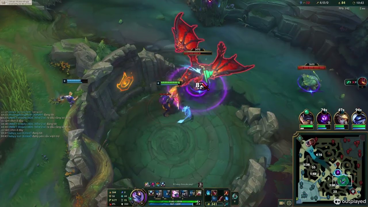 Rank Emerald - 1v9 with Kha'zix - Kha'zix vs Vi