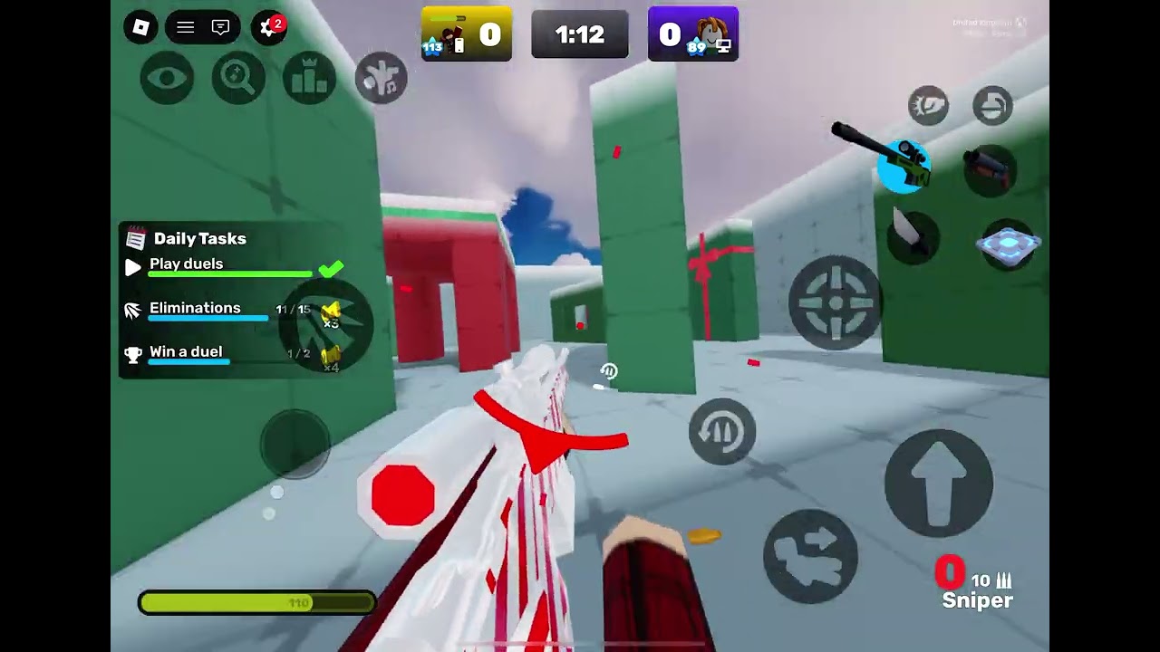 Playing with sniper part2 #Roblox