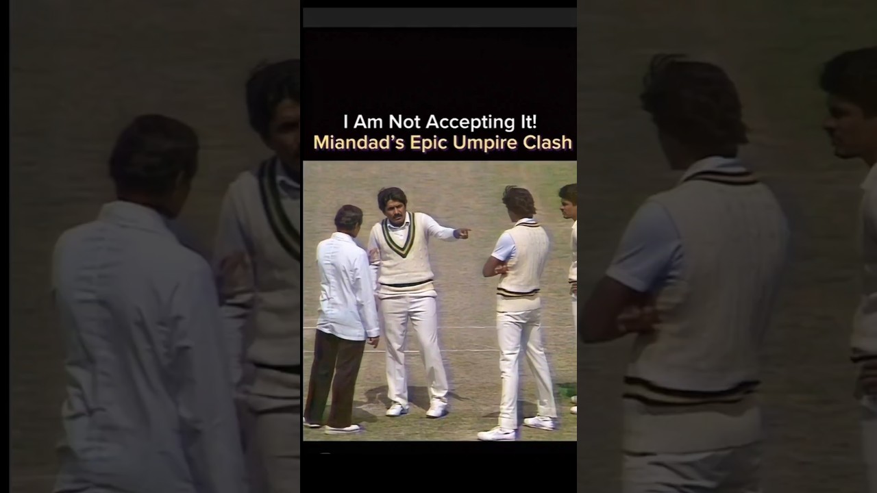 Javaid Miandad umpire fight #cricket #cricketshorts #cricketlover #cricketnews #shorts